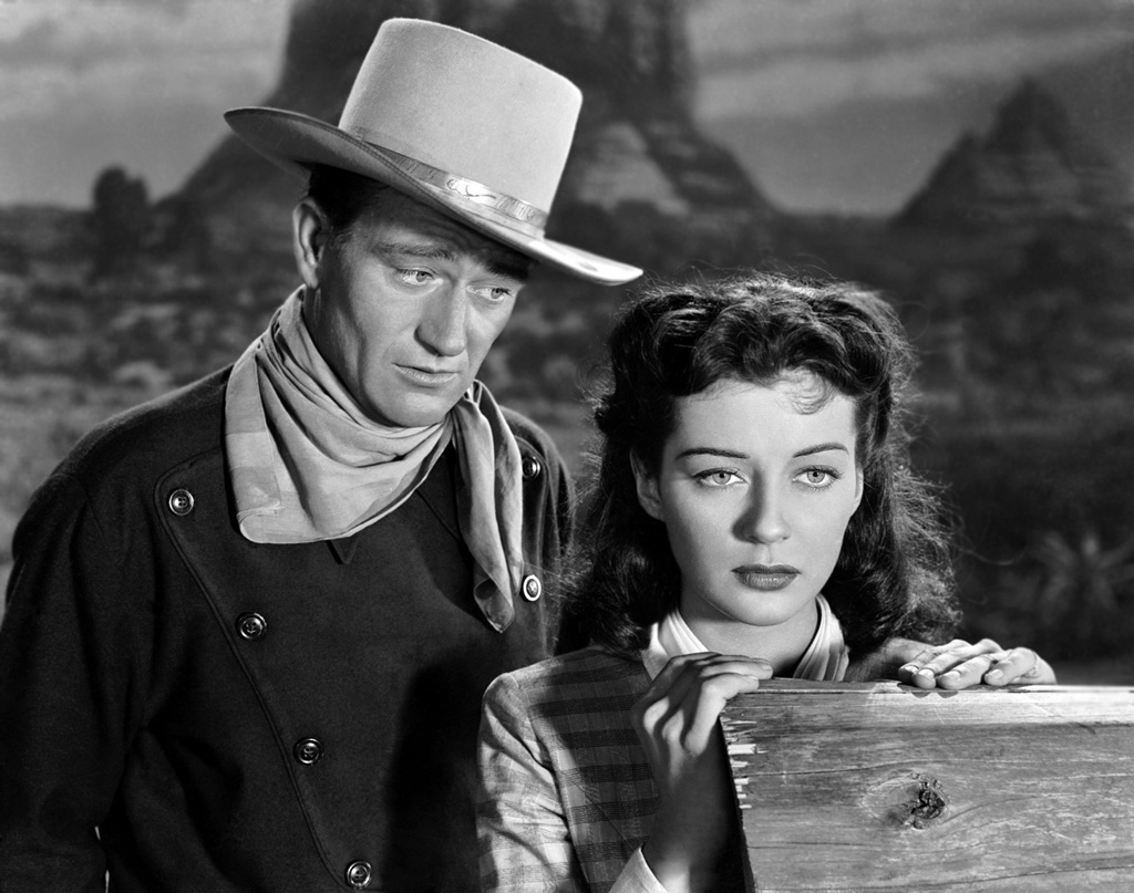 John Wayne und Gail Russell