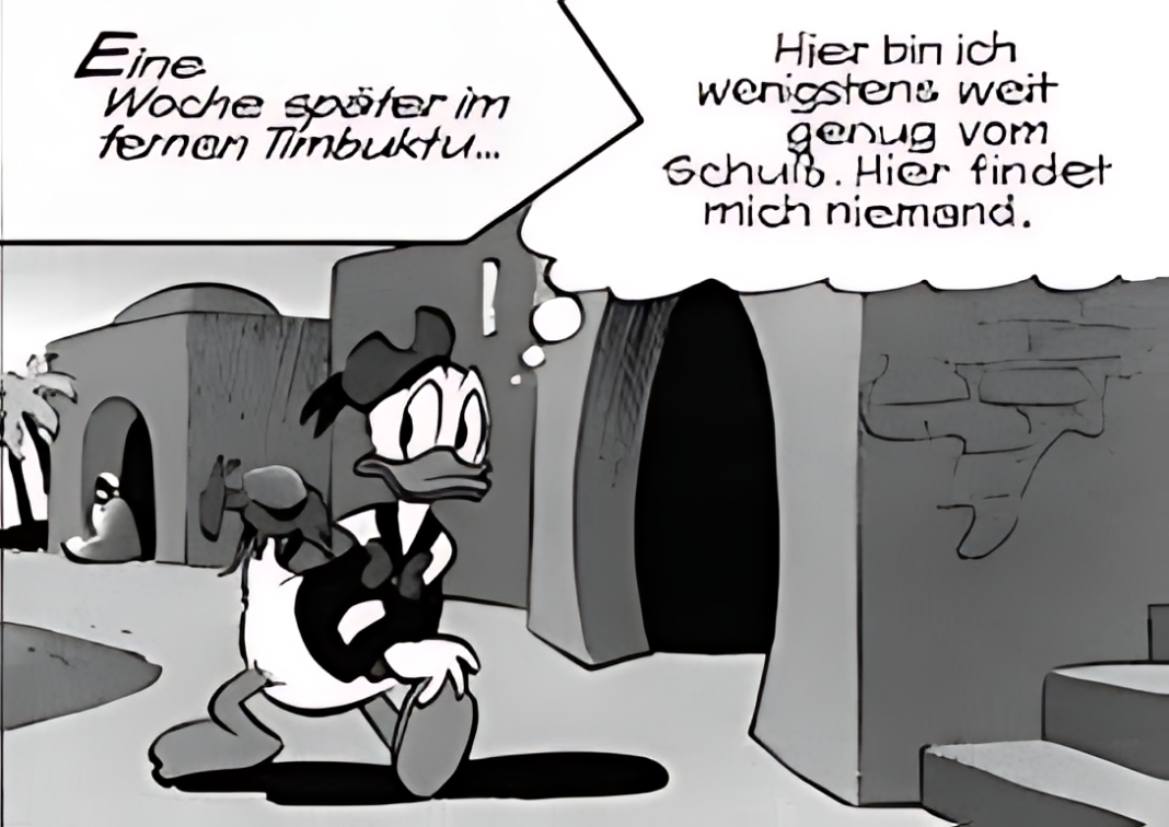 Bild von Donald Duck in Timbuktu